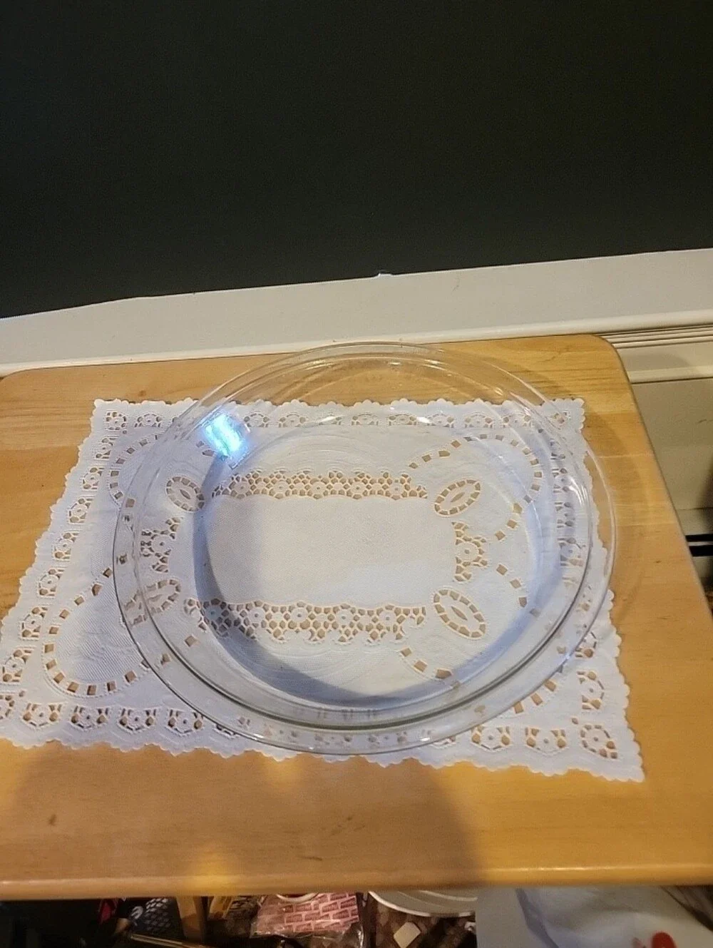 Pyrex 210 Clear Glass Pie Plate 10